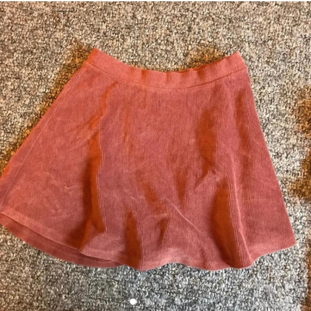 Terracotta Color Soft Circle Skirt
